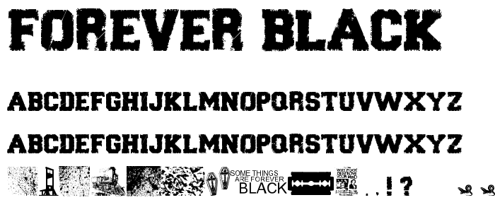 Forever Black font